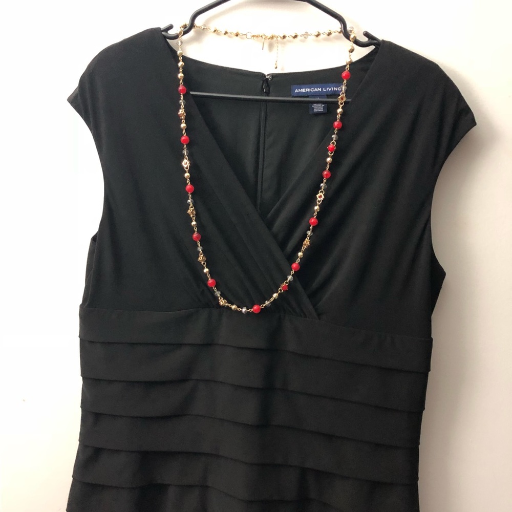 Alfani black ruffles layer dress - LBD